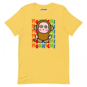 Sanrio Monkichi Watashi Wa Apparel T-Shirt USA | DSVYT-7693