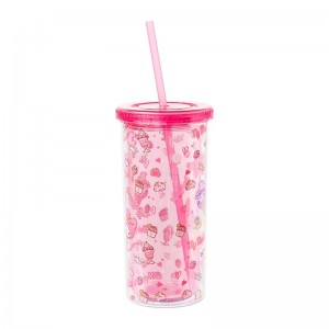 Sanrio My Melody 20oz Strawberry Travel Sanrio Characters Tumbler USA | NVJDM-0127