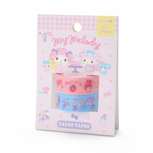 Sanrio My Melody 2-Piece Washi Tape Set Sanrio Characters Tape Set USA | LWDNT-9045