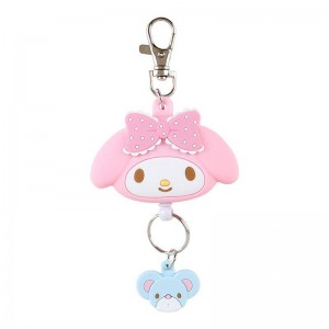 Sanrio My Melody Bestie Face Reel Accessories Keychain USA | FPLDG-2547