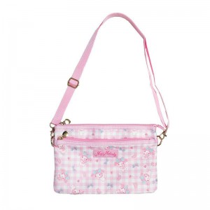 Sanrio My Melody Gingham Sanrio Characters Crossbody Bag USA | WRMQC-5702