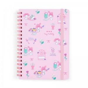 Sanrio My Melody Lined (Elastic Closure) Sanrio Characters Notebook USA | PMVEL-1289