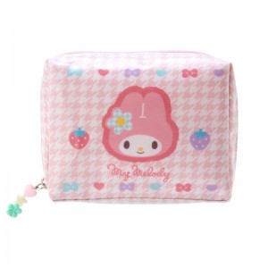 Sanrio My Melody Zipper (Floral Houndstooth Series) Sanrio Characters Pouch USA | TUMYN-1583