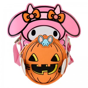 Sanrio My Melody x Loungefly Pumpkin Crossbuddies Bags Crossbody Bag USA | LNWJQ-6438