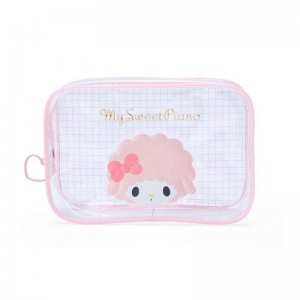 Sanrio My Sweet Piano Clear Grid Zipper Bags Pouch USA | APXCL-0142