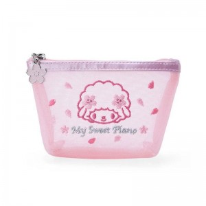 Sanrio My Sweet Piano Mesh Zipper (Pink Sakura Series) Bags Pouch USA | QKEPN-4680