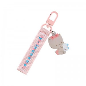 Sanrio Nya Ni Nyu Nye Nyon Logo (Sanrio Character Award Series) Accessories Keychain USA | ROZKA-4079