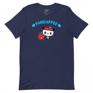 Sanrio Pandapple Blue Hearts Apparel Tee USA | QIOVS-9024