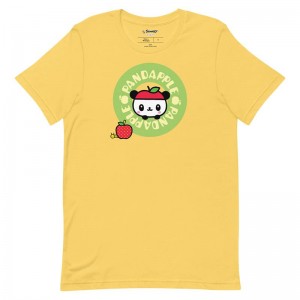 Sanrio Pandapple Green Logo Apparel Tee USA | ZBYQT-7408