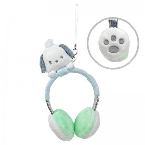 Sanrio Pochacco Plush Headphones Sanrio Characters Bag Charm USA | YQKPH-5126