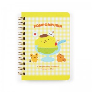 Sanrio Pompompurin Compact Ruled Sanrio Characters Notebook USA | CTUMG-3752