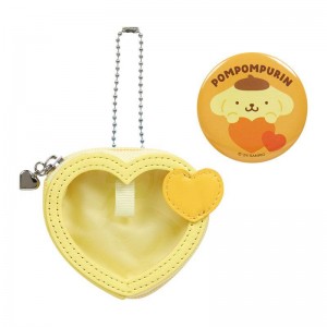 Sanrio Pompompurin Mini and Pin Set (Big Heart Series) Sanrio Characters Pouch USA | JXHAD-3609