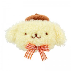 Sanrio Pompompurin Plush Hair (Gingham Bow) Sanrio Characters Clip USA | TWOAP-4983