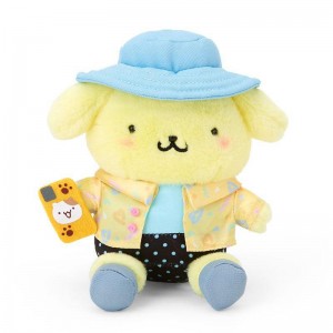 Sanrio Pompompurin Plush Mascot (Day at the Funfair Series) Accessories Keychain USA | GXJAL-8302