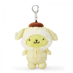 Sanrio Pompompurin Plush Mascot (Winter Snowsuit Series) Accessories Keychain USA | FXKCI-7509