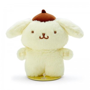 Sanrio Pompompurin Standing Display Plush (Medium) Sanrio Characters Plushies USA | SENPW-1569