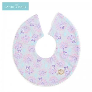 Sanrio Baby Organic Cotton Kuromi Sanrio Characters Bib USA | NZWGY-1568