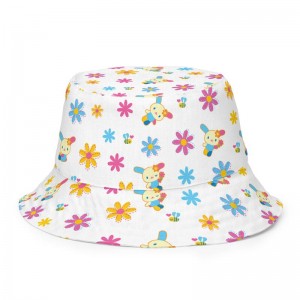 Sanrio U*SA*HA*NA Daisy Patchwork Reversible Sanrio Characters Bucket Hat USA | RDKNT-8435