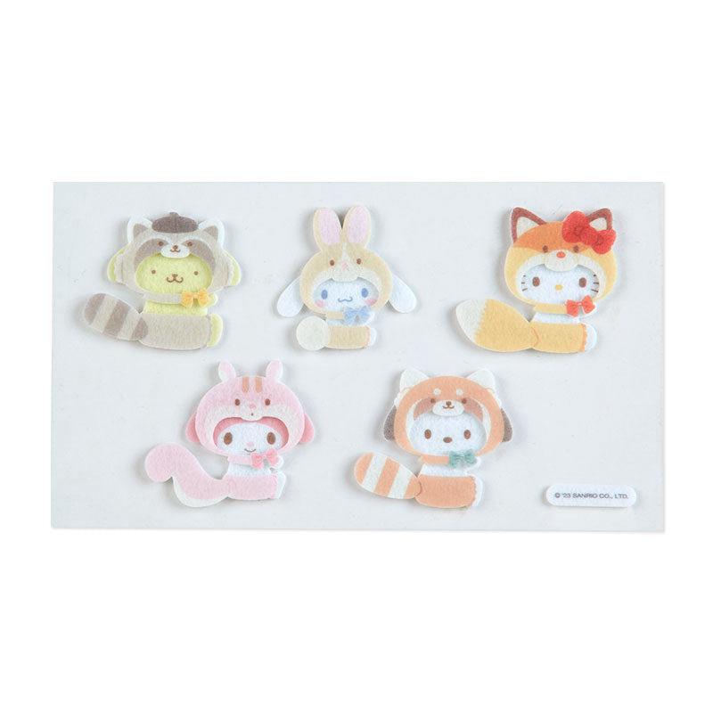 Sanrio 5-pc Felt(Forest Friends Series) Sanrio Characters Sticker Set  USA |  XNJAY-1267