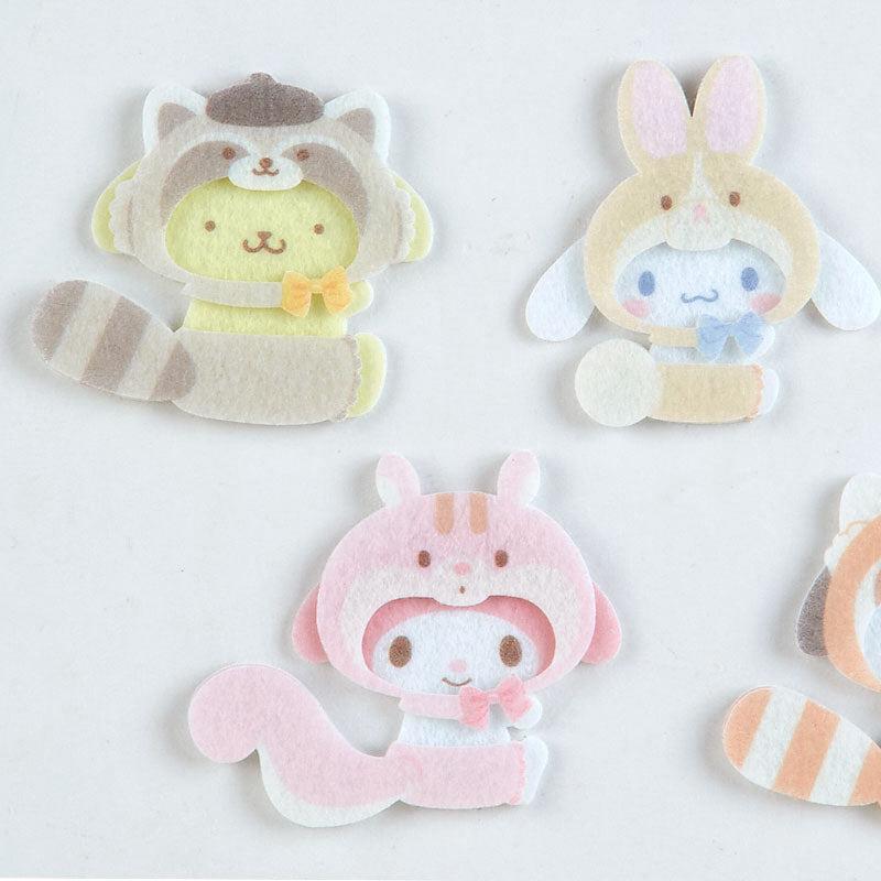 Sanrio 5-pc Felt(Forest Friends Series) Sanrio Characters Sticker Set  USA |  XNJAY-1267