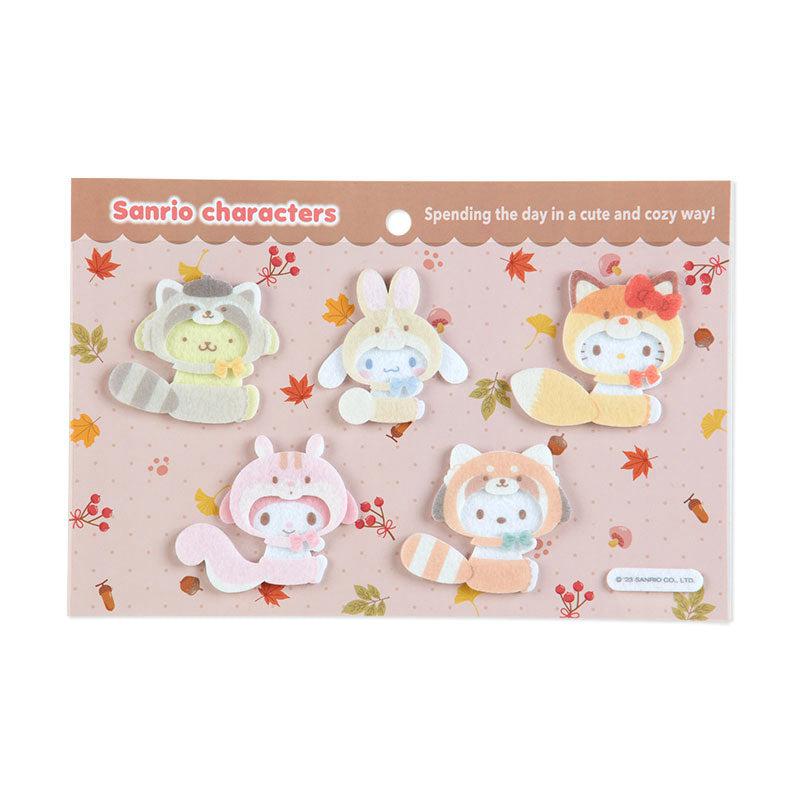 Sanrio 5-pc Felt(Forest Friends Series) Sanrio Characters Sticker Set  USA |  XNJAY-1267