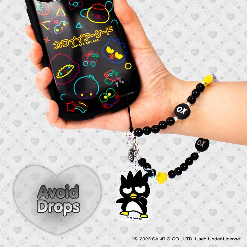 Sanrio Badtz-maru Beaded Charm Mobile Phone Accessories Wrist Straps  USA |  VZKAF-4790