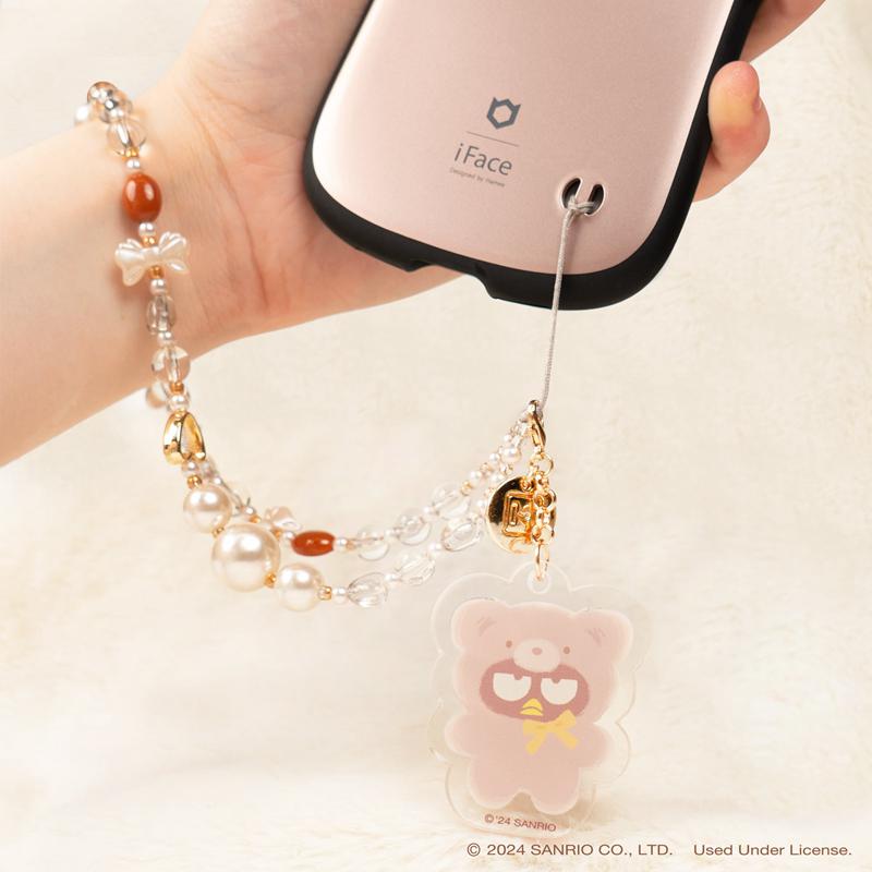 Sanrio Badtz-maru Latte Bear Beaded Charm Mobile Phone Sanrio Characters Wrist Straps  USA |  OVBXF-0154