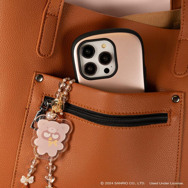 Sanrio Badtz-maru Latte Bear Beaded Charm Mobile Phone Sanrio Characters Wrist Straps  USA |  OVBXF-0154