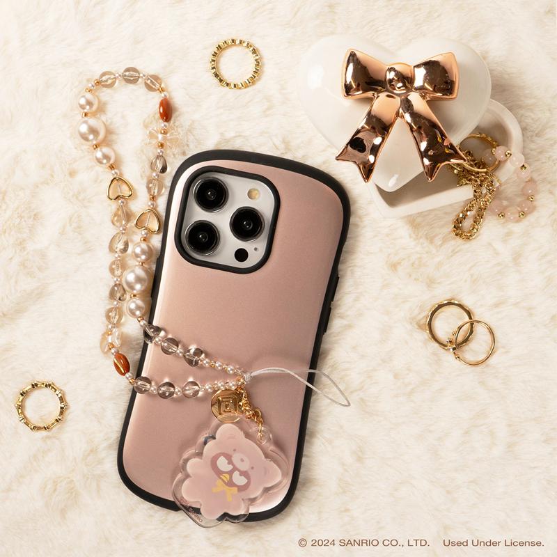 Sanrio Badtz-maru Latte Bear Beaded Charm Mobile Phone Sanrio Characters Wrist Straps  USA |  OVBXF-0154