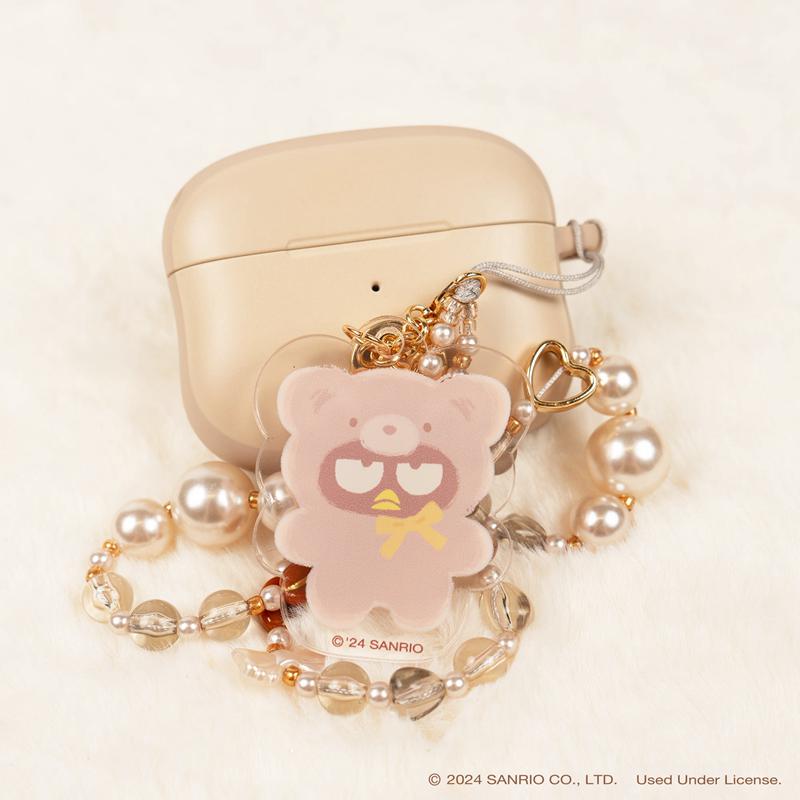 Sanrio Badtz-maru Latte Bear Beaded Charm Mobile Phone Sanrio Characters Wrist Straps  USA |  OVBXF-0154