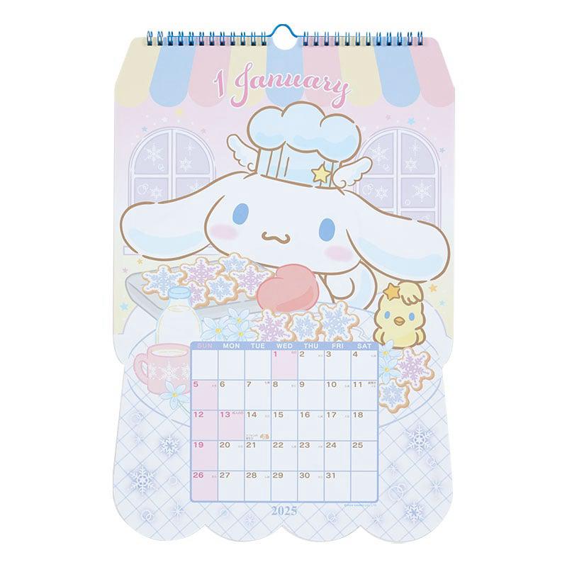 Sanrio Cinnamoroll 2025 Die-Cut Wall Sanrio Characters Calendar  USA |  HOVZU-1658