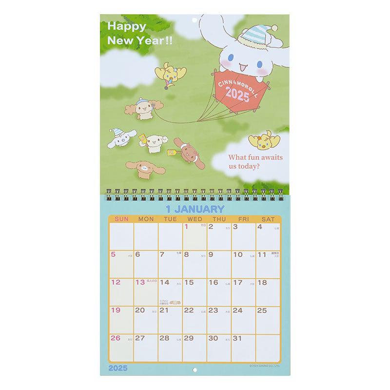 Sanrio Cinnamoroll 2025 Wall Sanrio Characters Calendar  USA |  IHVUL-2946