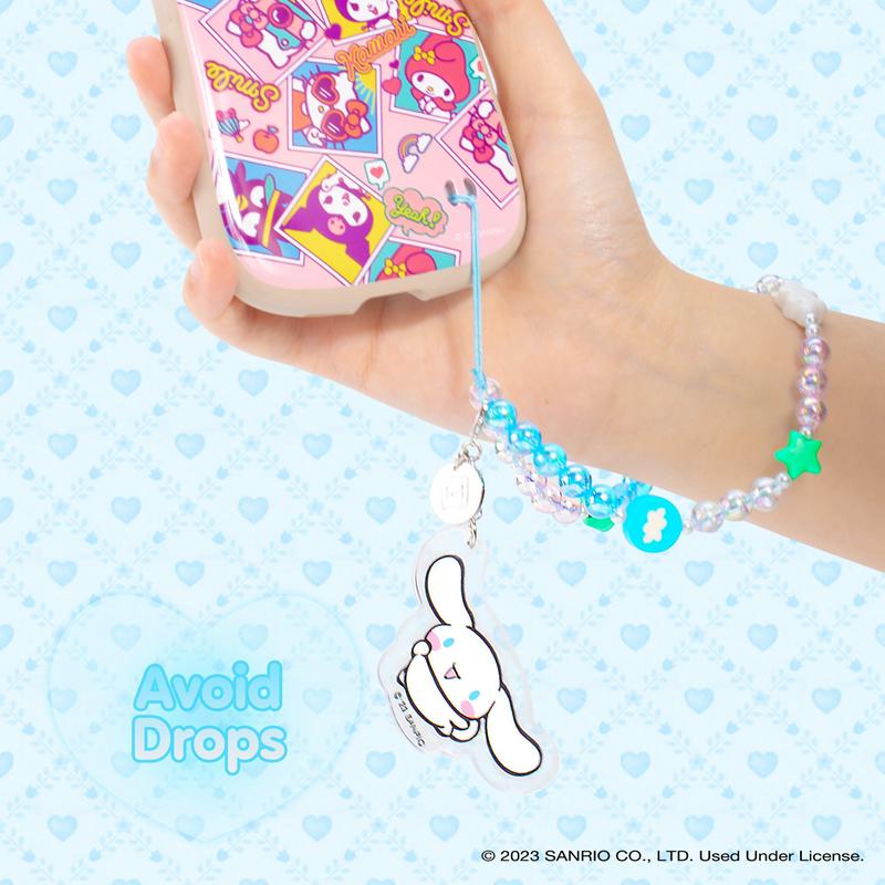 Sanrio Cinnamoroll Beaded Charm Mobile Phone Sanrio Characters Wrist Straps  USA |  KNTXV-8603