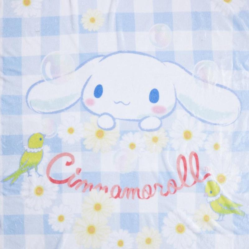 Sanrio Cinnamoroll Blue Gingham Throw Sanrio Characters Blanket  USA |  KTVFM-4972