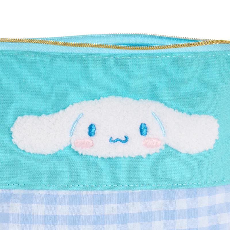 Sanrio Cinnamoroll Chenille Gingham Zipper Sanrio Characters Pouch  USA |  HFCQW-8973