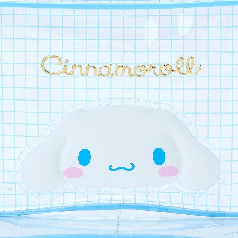 Sanrio Cinnamoroll Clear Grid Zipper Bags Pouch  USA |  THXPB-3047