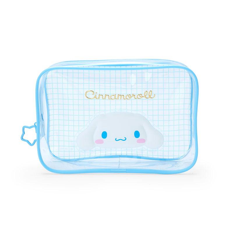 Sanrio Cinnamoroll Clear Grid Zipper Bags Pouch  USA |  THXPB-3047