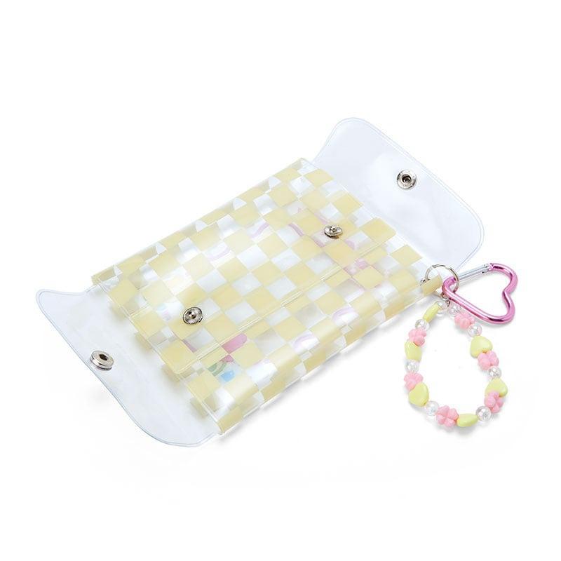 Sanrio Cinnamoroll Clear Snap Mini (Pastel Check Series) Sanrio Characters Pouch  USA |  FYCRT-0514