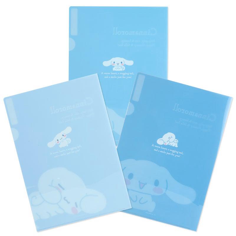 Sanrio Cinnamoroll Expressions 3-pc Clear Set Sanrio Characters File Folder  USA |  QGPMZ-4816