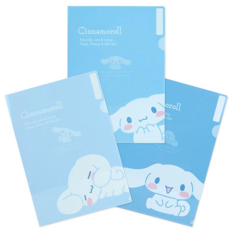 Sanrio Cinnamoroll Expressions 3-pc Clear Set Sanrio Characters File Folder  USA |  QGPMZ-4816