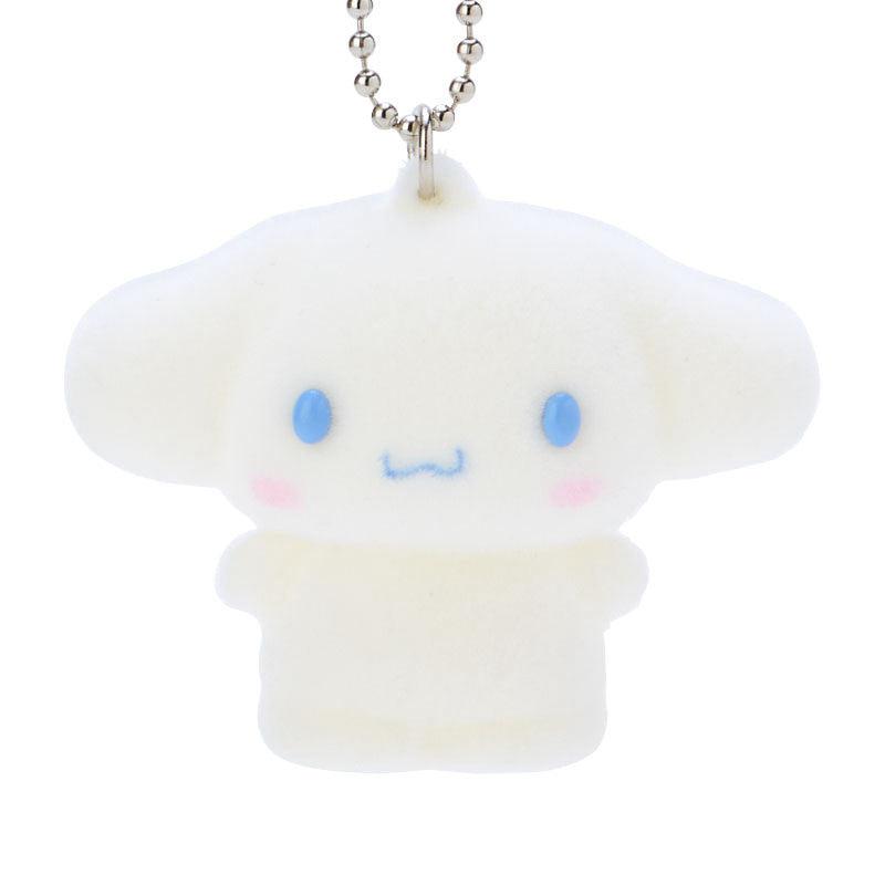 Sanrio Cinnamoroll Flocked Mascot Accessories Keychain  USA |  WZENO-3170