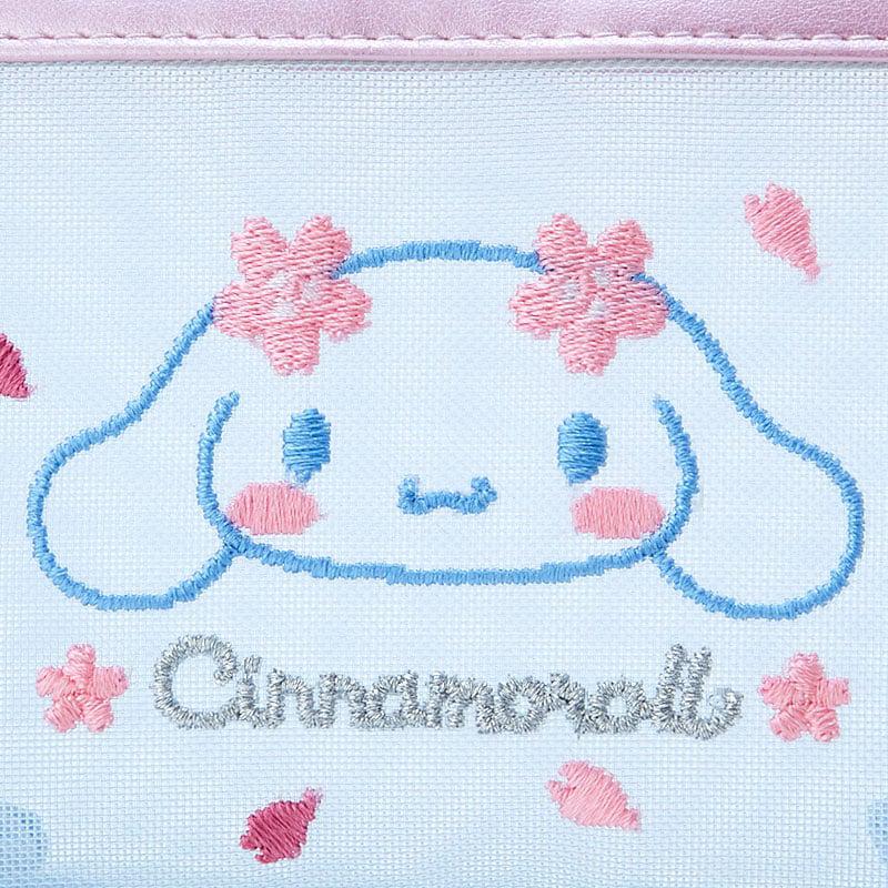 Sanrio Cinnamoroll Mesh Zipper (Pink Sakura Series) Bags Pouch  USA |  BJIWS-9540