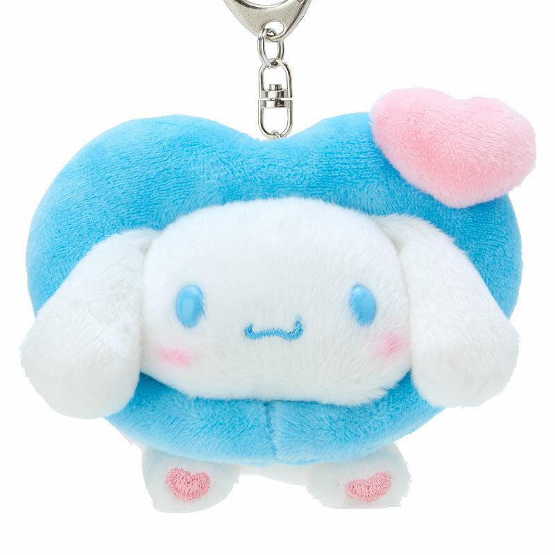 Sanrio Cinnamoroll Plush Mascot (Big Heart Series) Sanrio Characters Keychain  USA |  OKYLX-4025