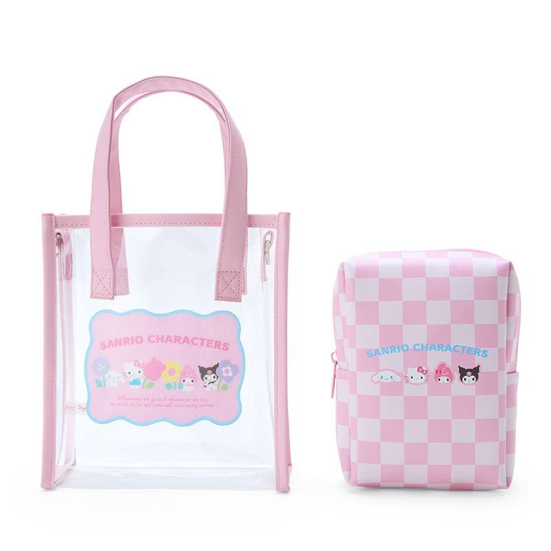 Sanrio Clear Convertible Mini (Pastel Check Series) Sanrio Characters Tote  USA |  ILHUW-0789