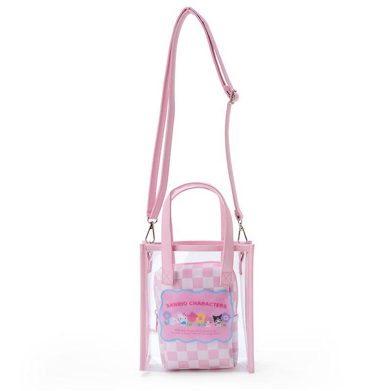 Sanrio Clear Convertible Mini (Pastel Check Series) Sanrio Characters Tote  USA |  ILHUW-0789