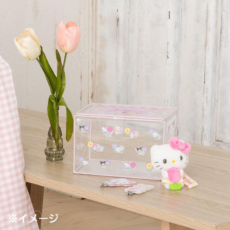 Sanrio Clear (Pastel Check Series) Sanrio Characters Storage Case  USA |  ZTBKL-7261