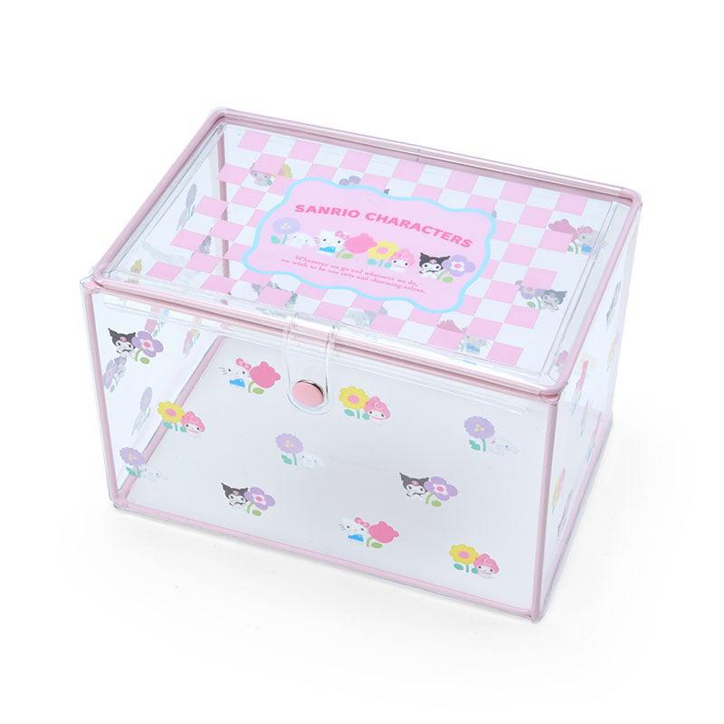 Sanrio Clear (Pastel Check Series) Sanrio Characters Storage Case  USA |  LJHPB-1203