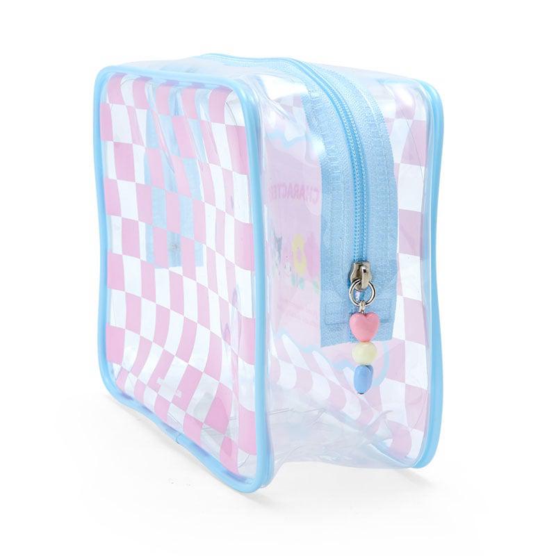 Sanrio Clear Zipper (Pastel Check Series) Sanrio Characters Pouch  USA |  GNBUT-2137