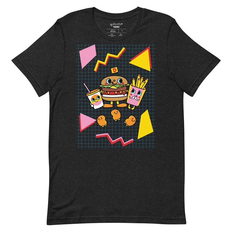 Sanrio Dokidoki Yummychums 80s Retro Apparel Tee  USA |  HFRKL-8712