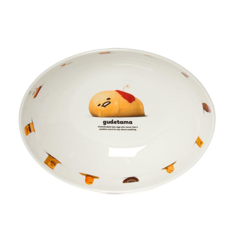 Sanrio Gudetama Ceramic Plate (An Eggcellent Adventure Series) Sanrio Characters Plate  USA |  JOTCB-0196